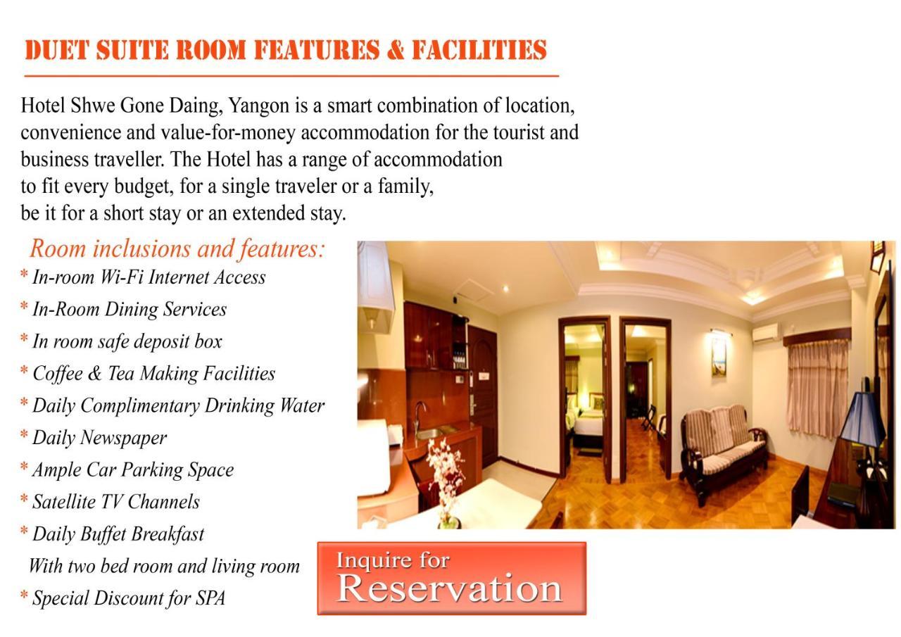Hotel Shwe Gone Daing, Yangon Exterior foto